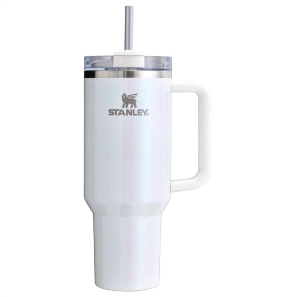 Stanley 40oz Quencher Tumbler H2.0 Flowstate Stainless Steel Pearl White NWT NIB - Picture 5 of 10